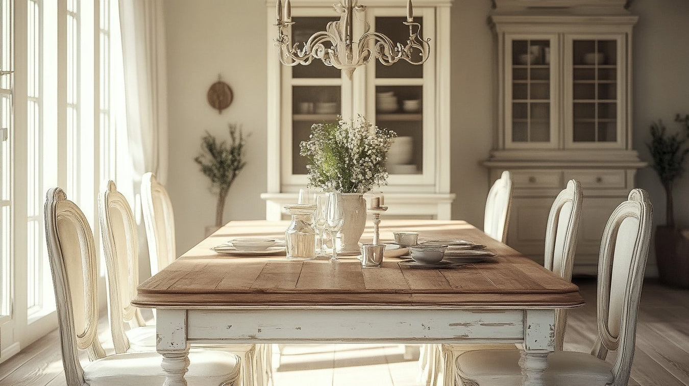 French Country & Vintage Inspired Dining Tables