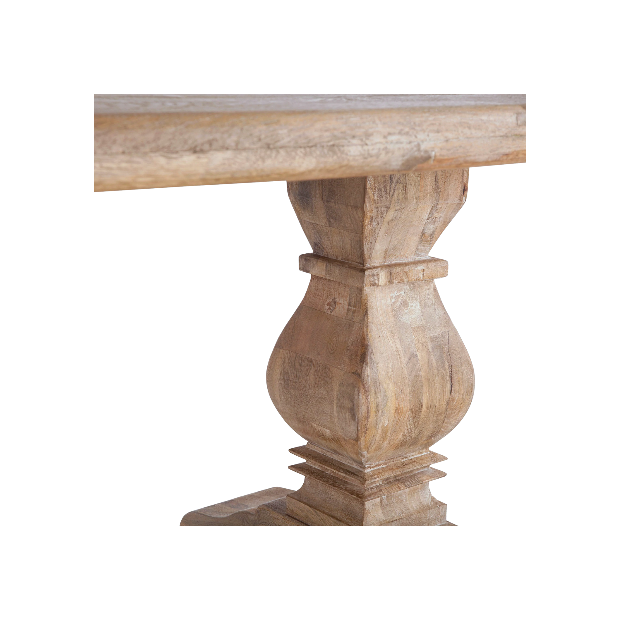 Pengrove Dining Table - Carved Pedestal Legs