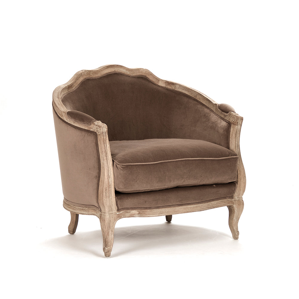 Maison Love Chair, Brown Velvet