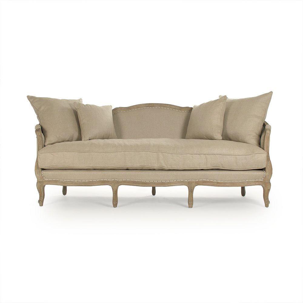 Maison Sofa, Linen & Limed Oak
