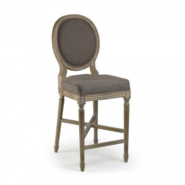 Medallion Counter Stool, Limed Grey Oak