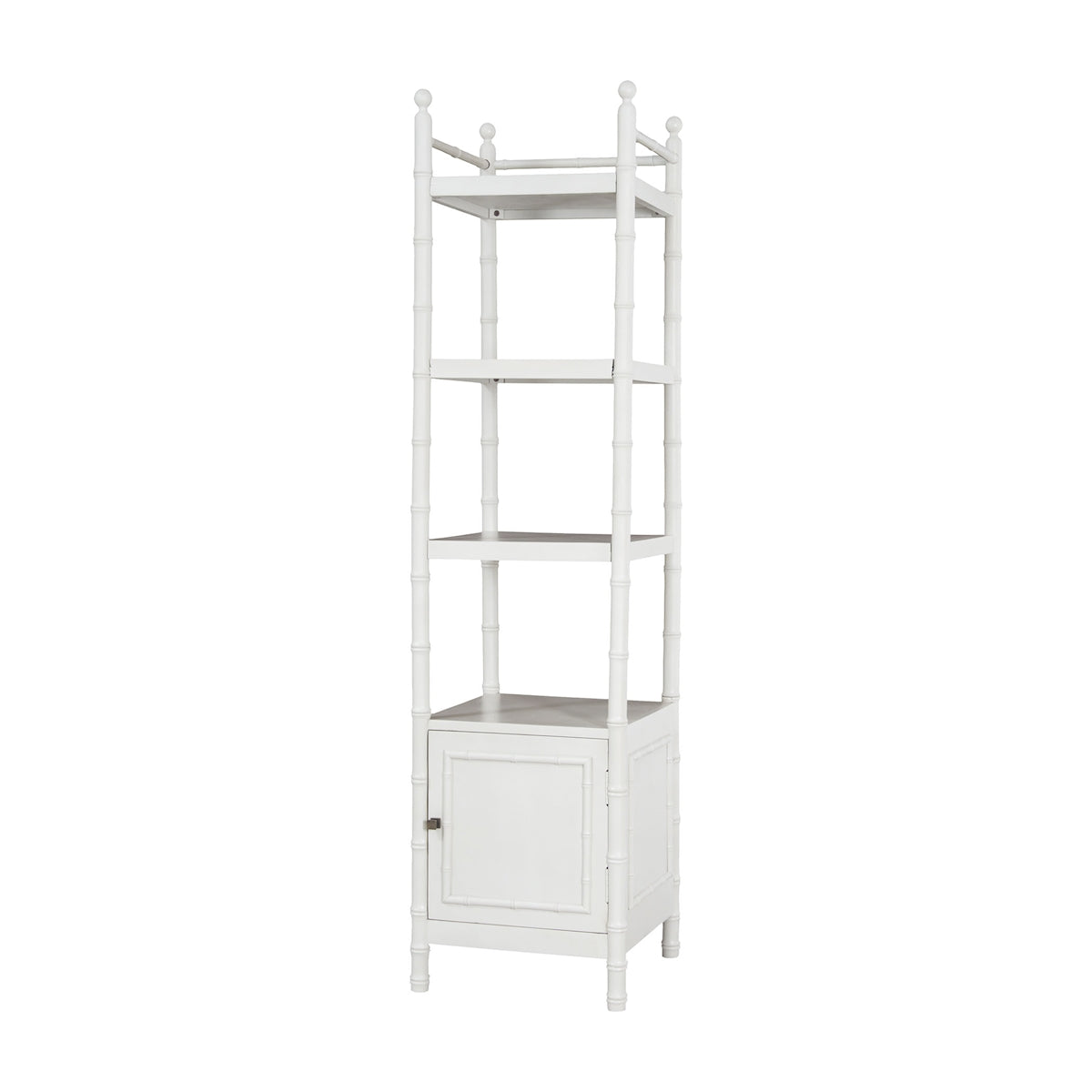 Bamboo Accent Linen Shelf