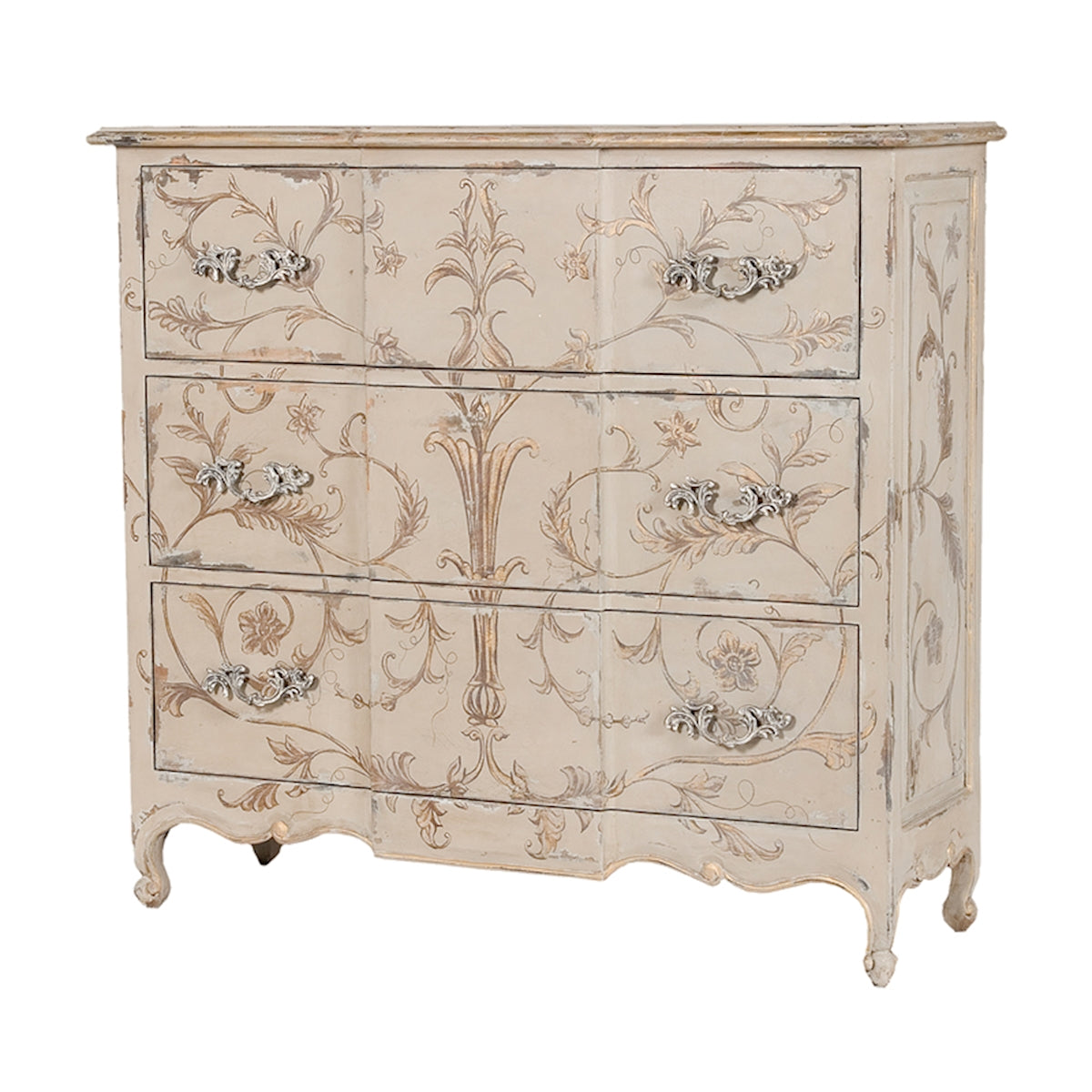 Floral 3 Drawer Chest