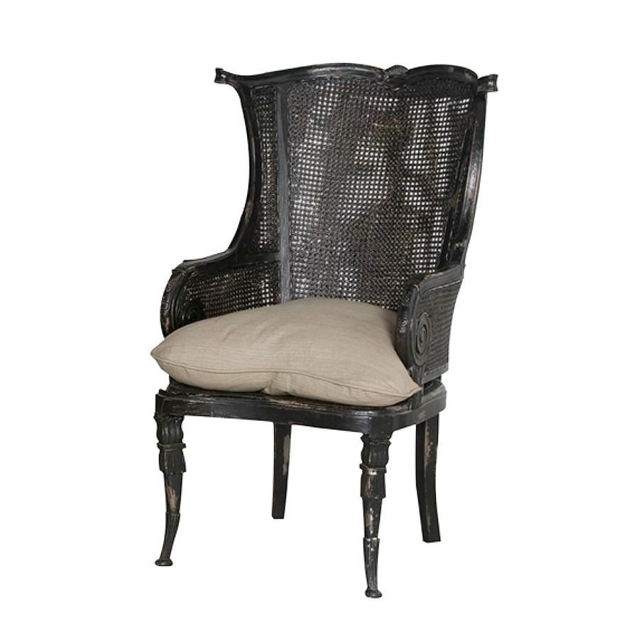 Caned Wing Back Chair