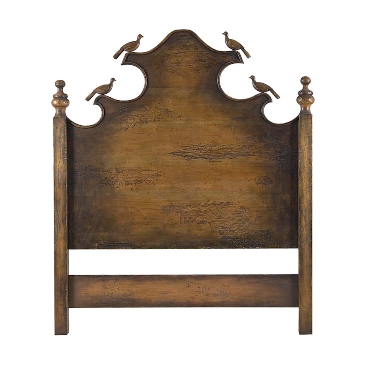 Carved Birds Headboard