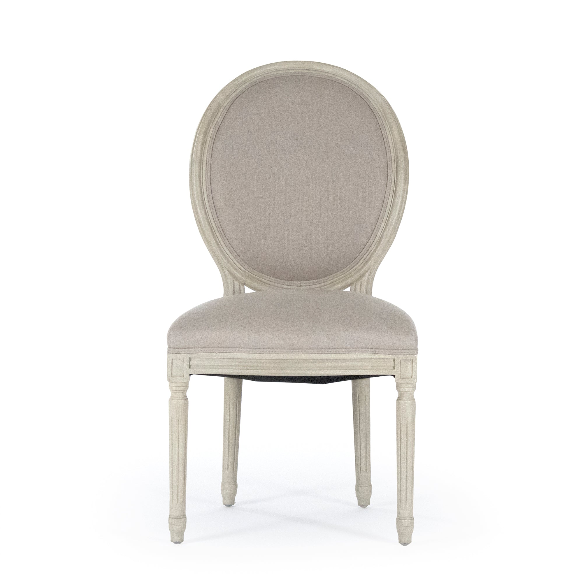 Medallion Side Chair, Distressed Ivory