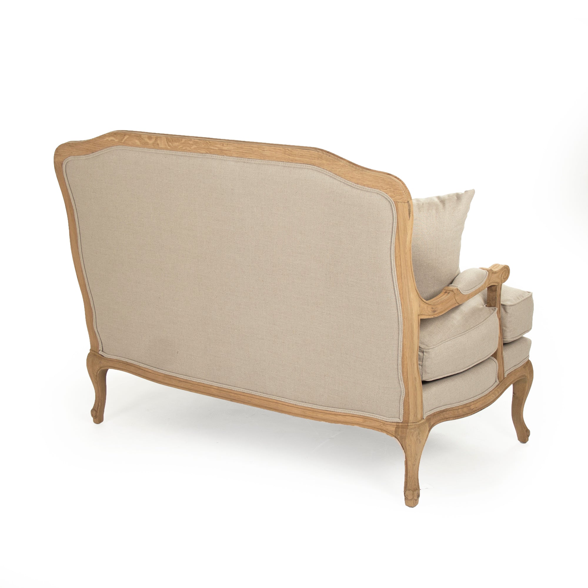 Bastille Settee: Linen Upholstered Bench