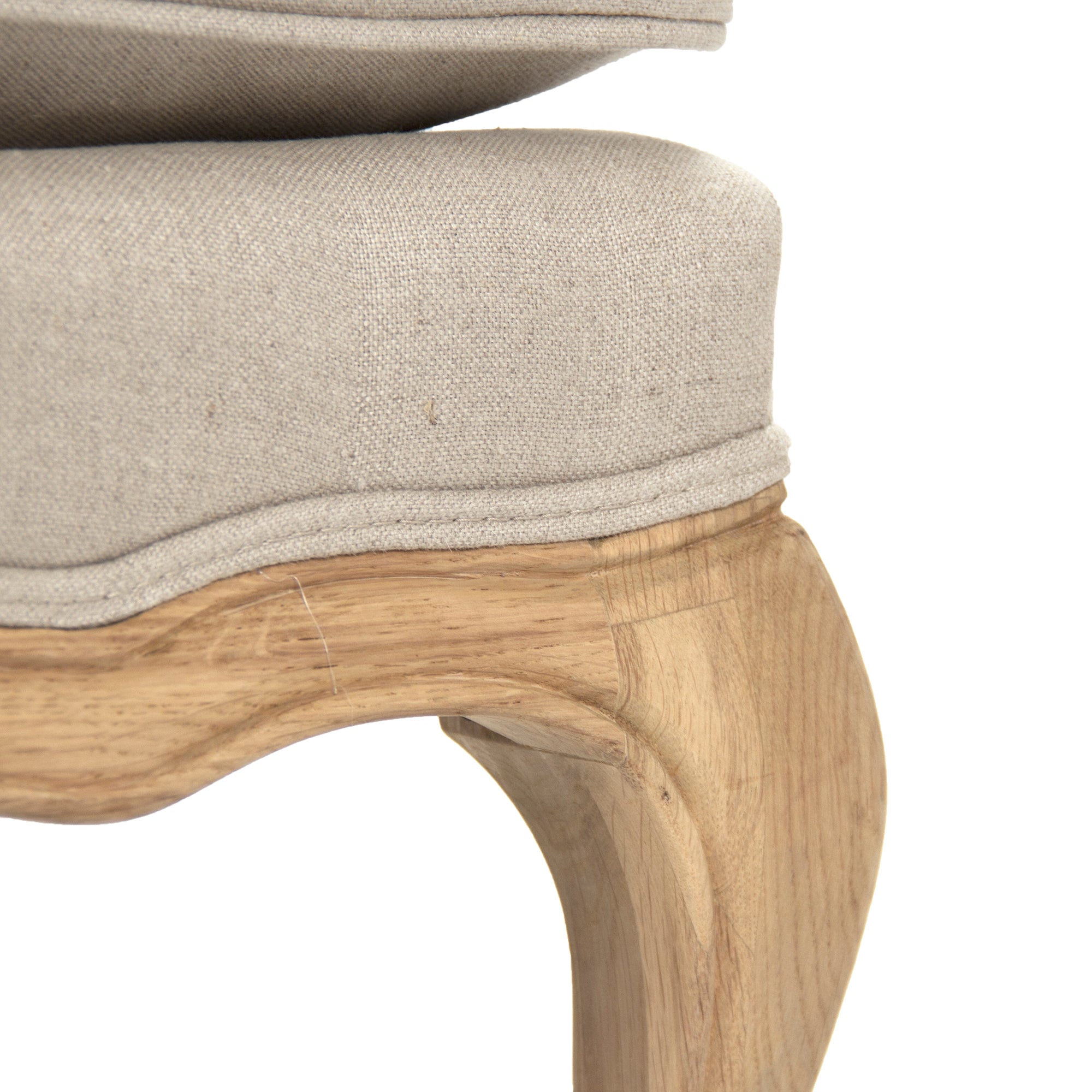 Bastille Settee: Upholstered Wooden Settee