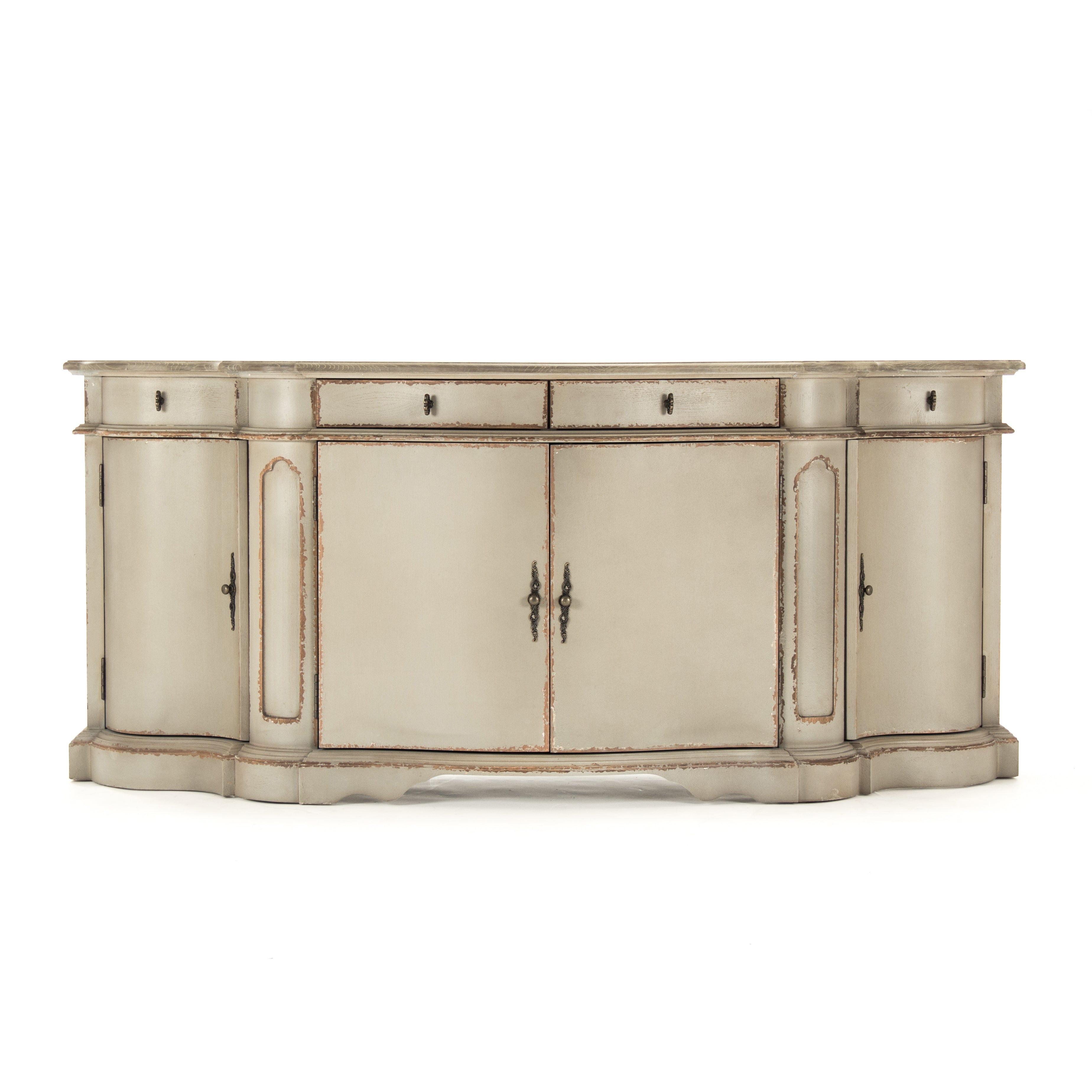 Vintage-inspired Courbet Buffet Table with elegant curved design.