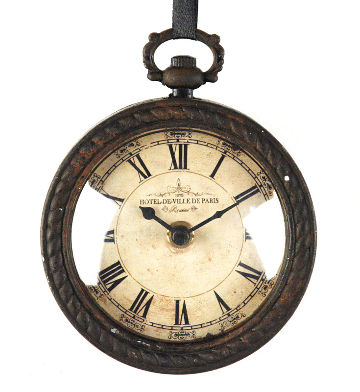Iron Clock Pendant