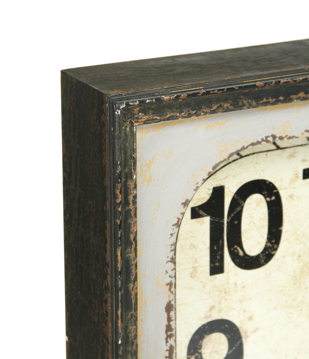 Wooden Calendar Wall Clock