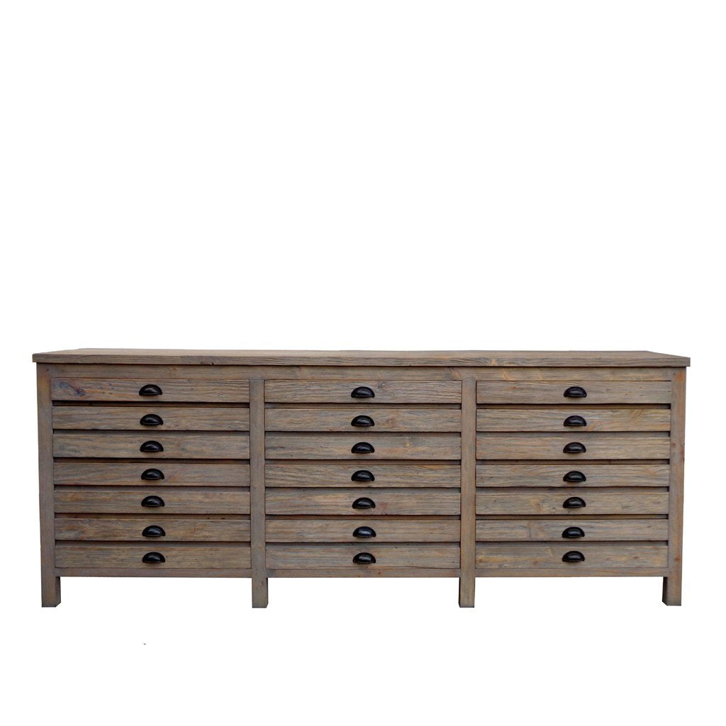 Salvaged Wood Printmaker's Sideboard