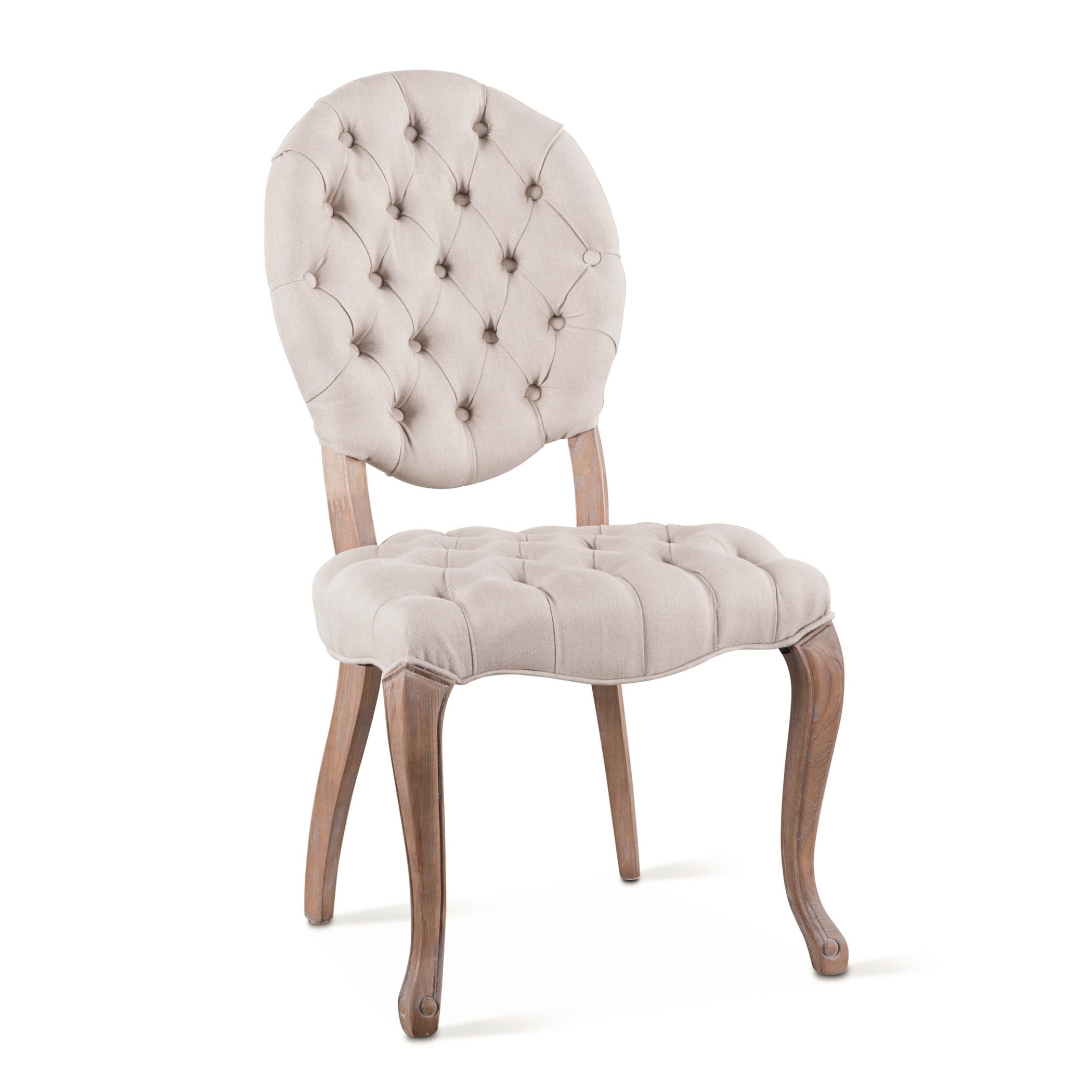 Portia Tufted Chairs, Pair
