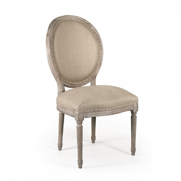 Medallion Side Chair, Limed Oak