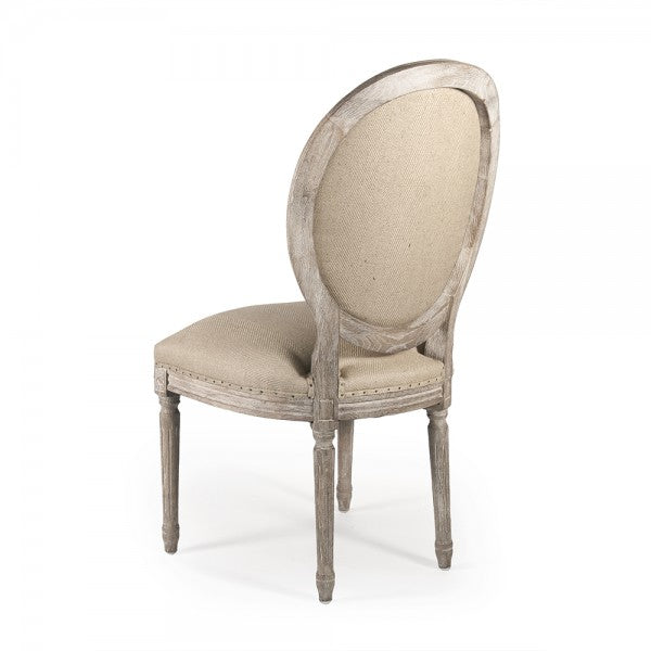 Medallion Side Chair, Limed Oak