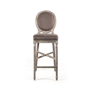 Bar Stool - Medallion Bar Stool, Limed Grey Oak