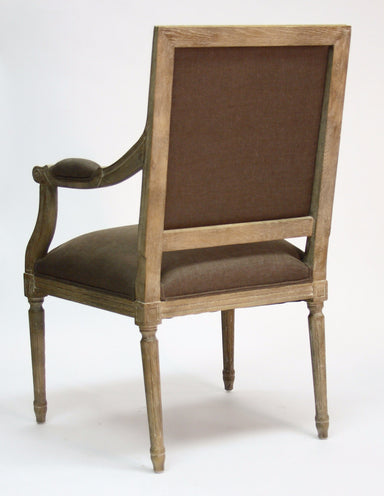 Dining Chair - Louis Arm Chair, Limed Grey Oak