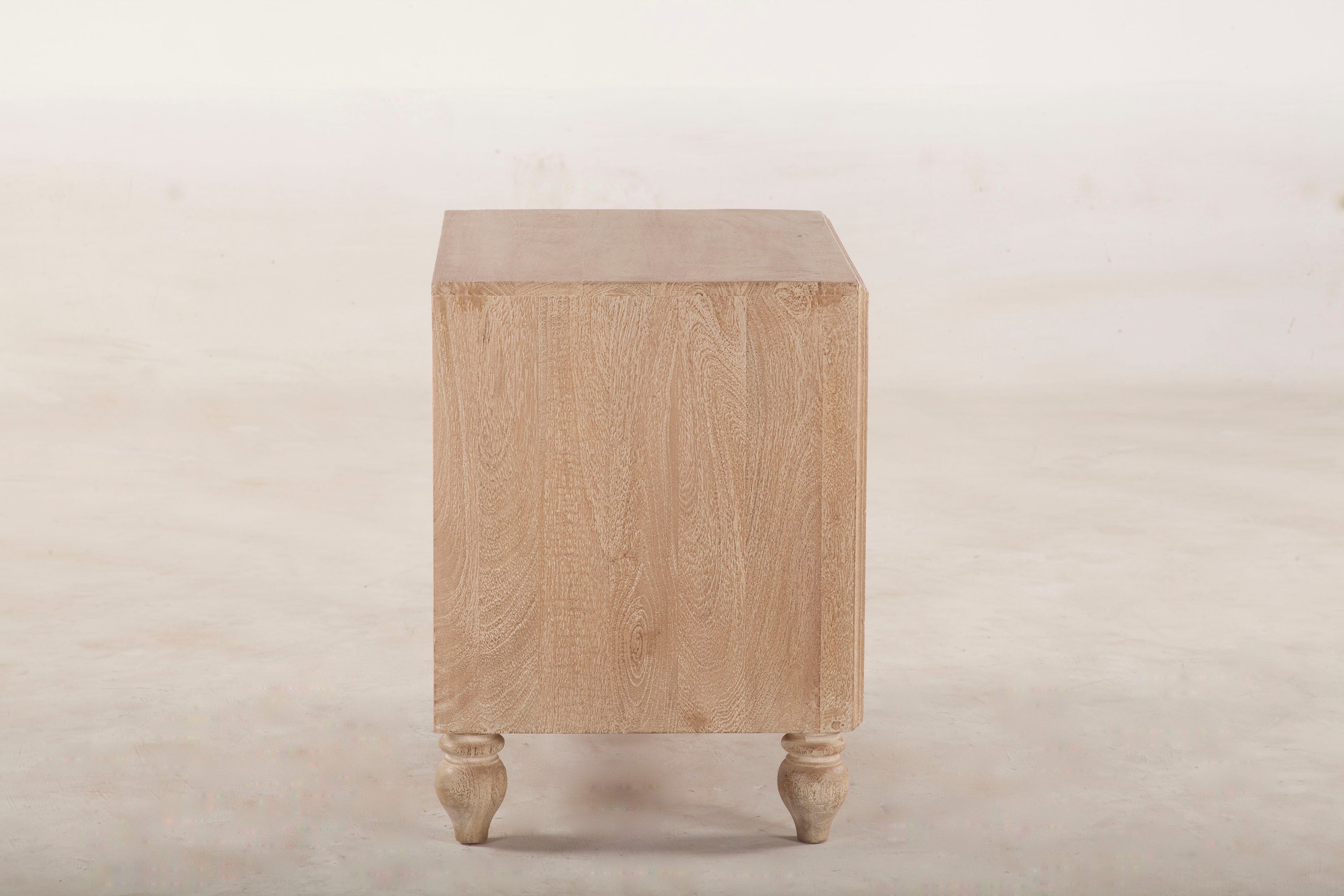 Night chest with two stacked drawers