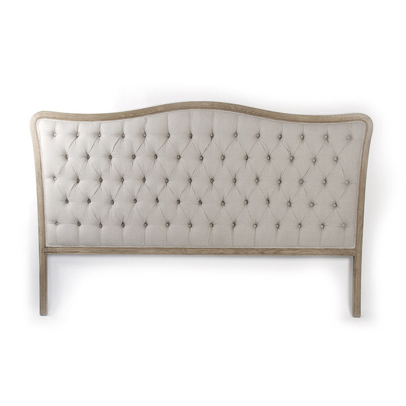 Headboard - Maison Tufted Headboard, Natural Linen