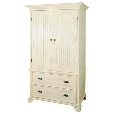 Heritage Armoire made from solid poplar wood with adjustable shelves