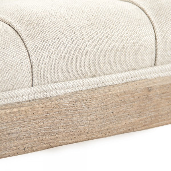 Spacious 39.5-inch square ottoman perfect as a coffee table alternative.