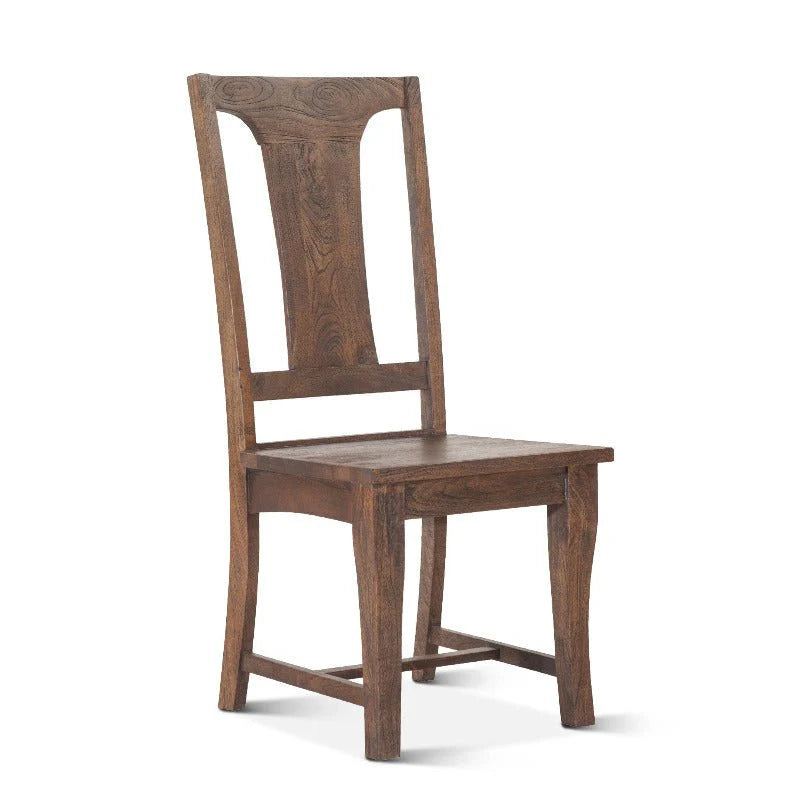 Toulon Solid Wood Dining Chair, Weathered Mango