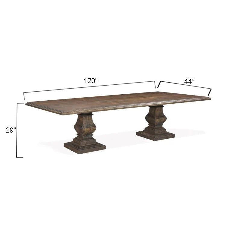 Toulon Dining Table, Weathered Mango