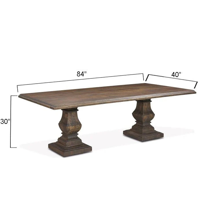 Toulon Dining Table, Weathered Mango