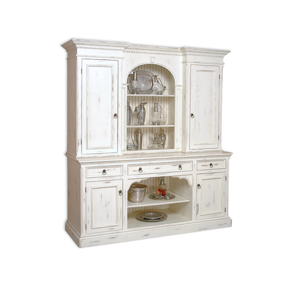 David Lee Regency Hutch in Antique White | RH84W — Nook & Cottage