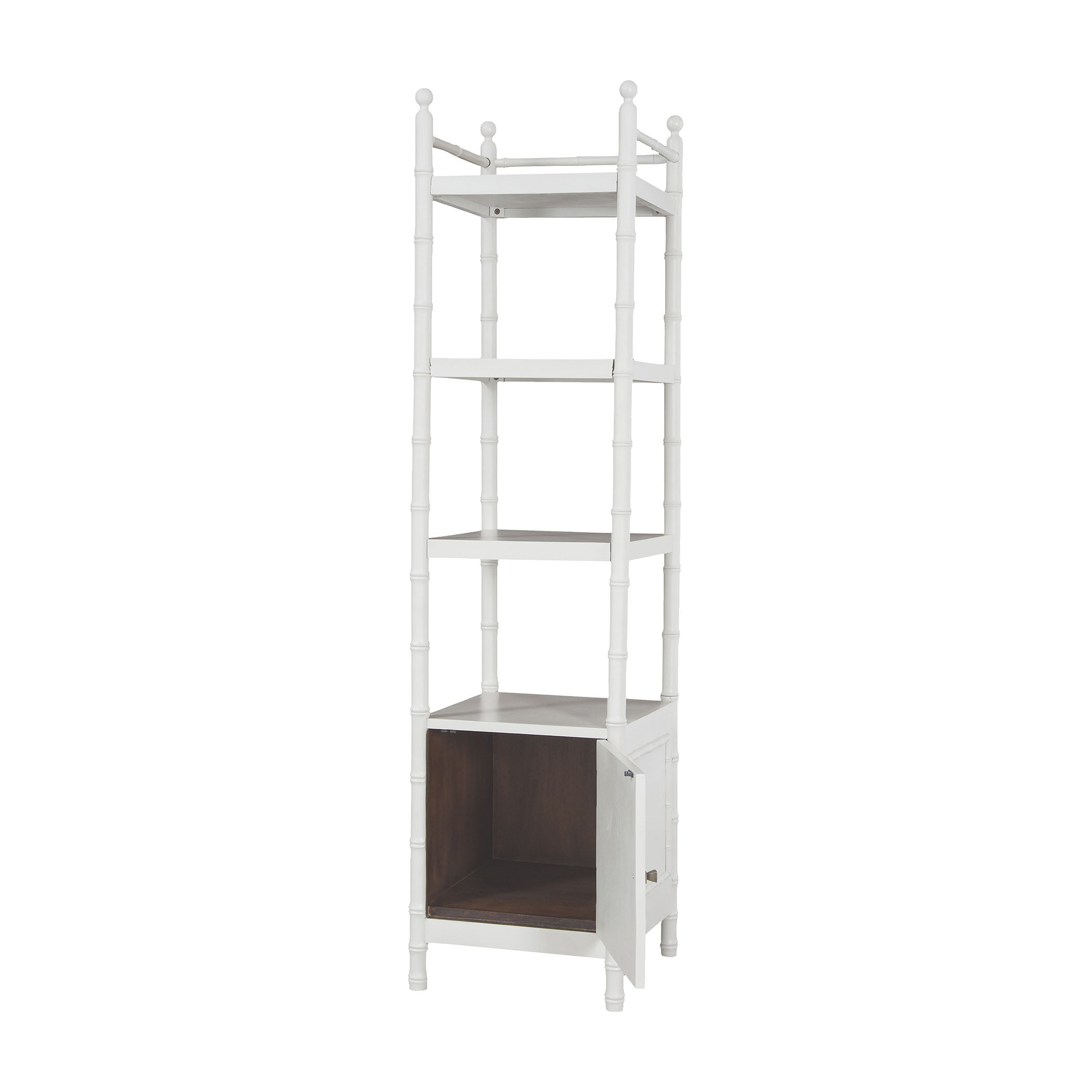 Bamboo Accent Linen Shelf