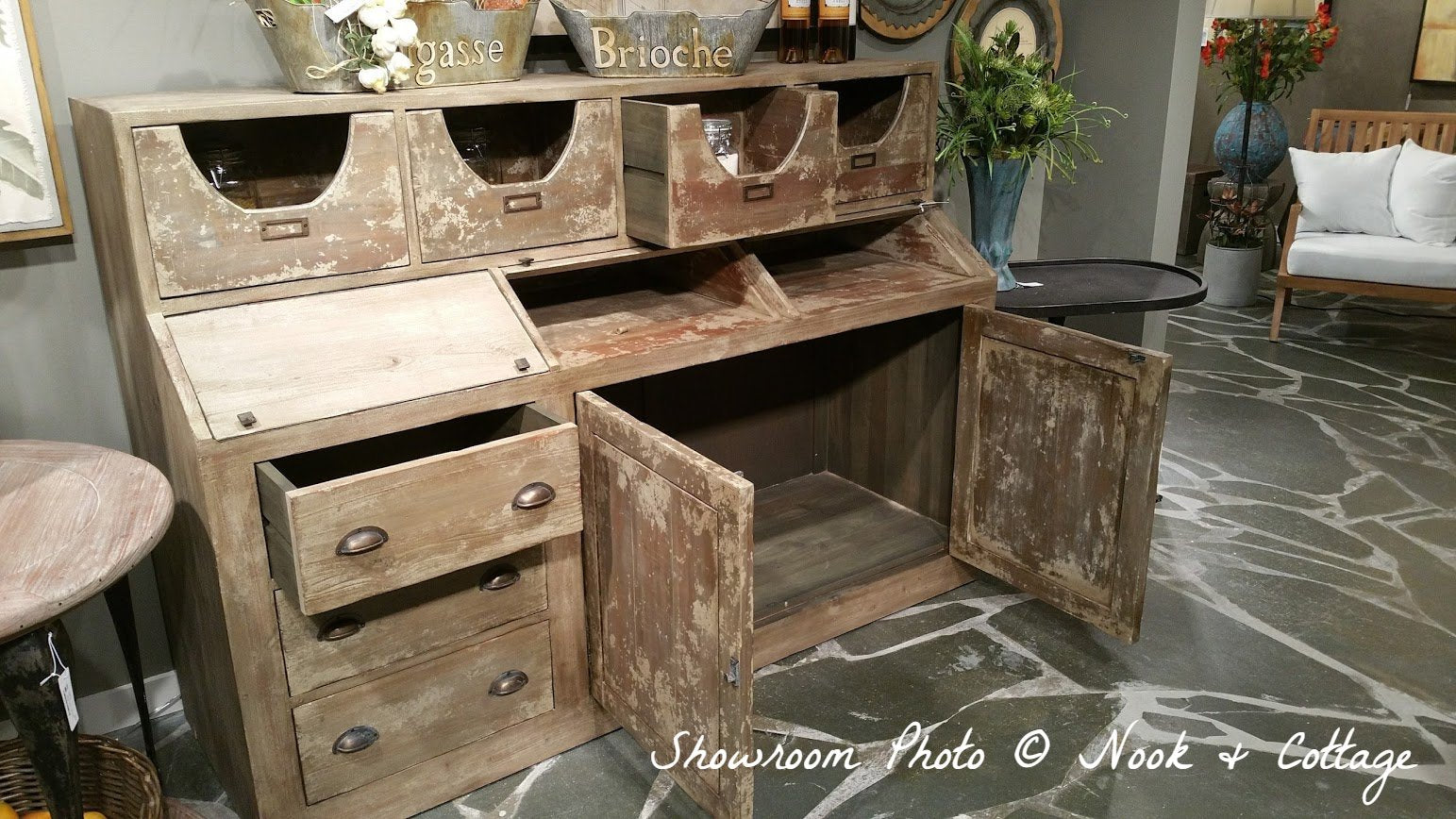 Cottage Kitchen Storage Cabinet