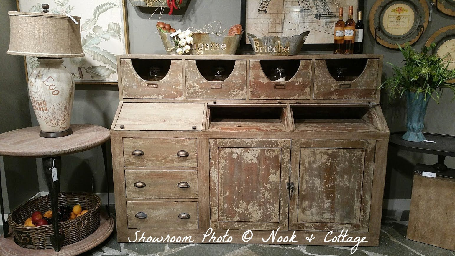 Cottage Kitchen Storage Cabinet