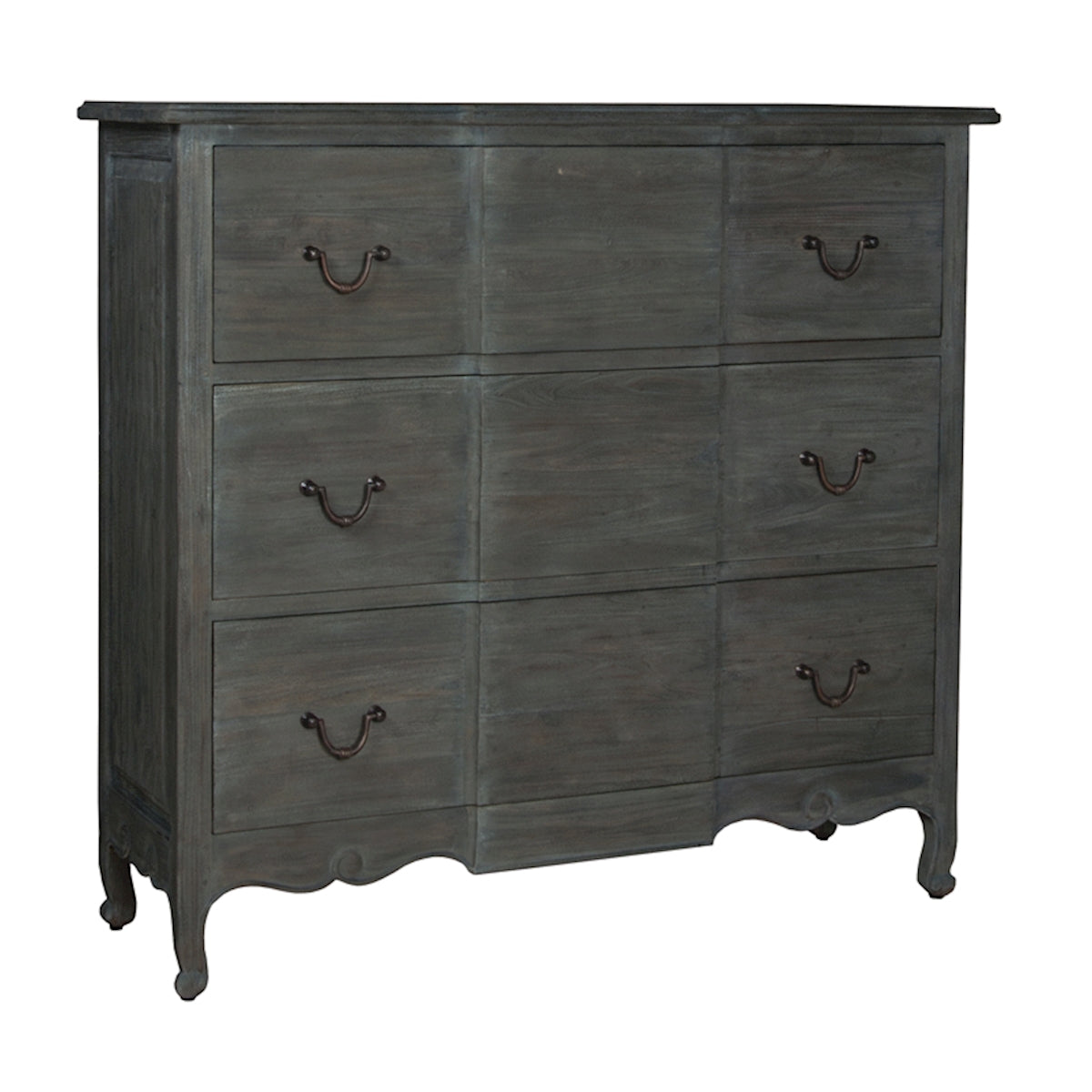 Weathered Grey 3 Drawer Chest