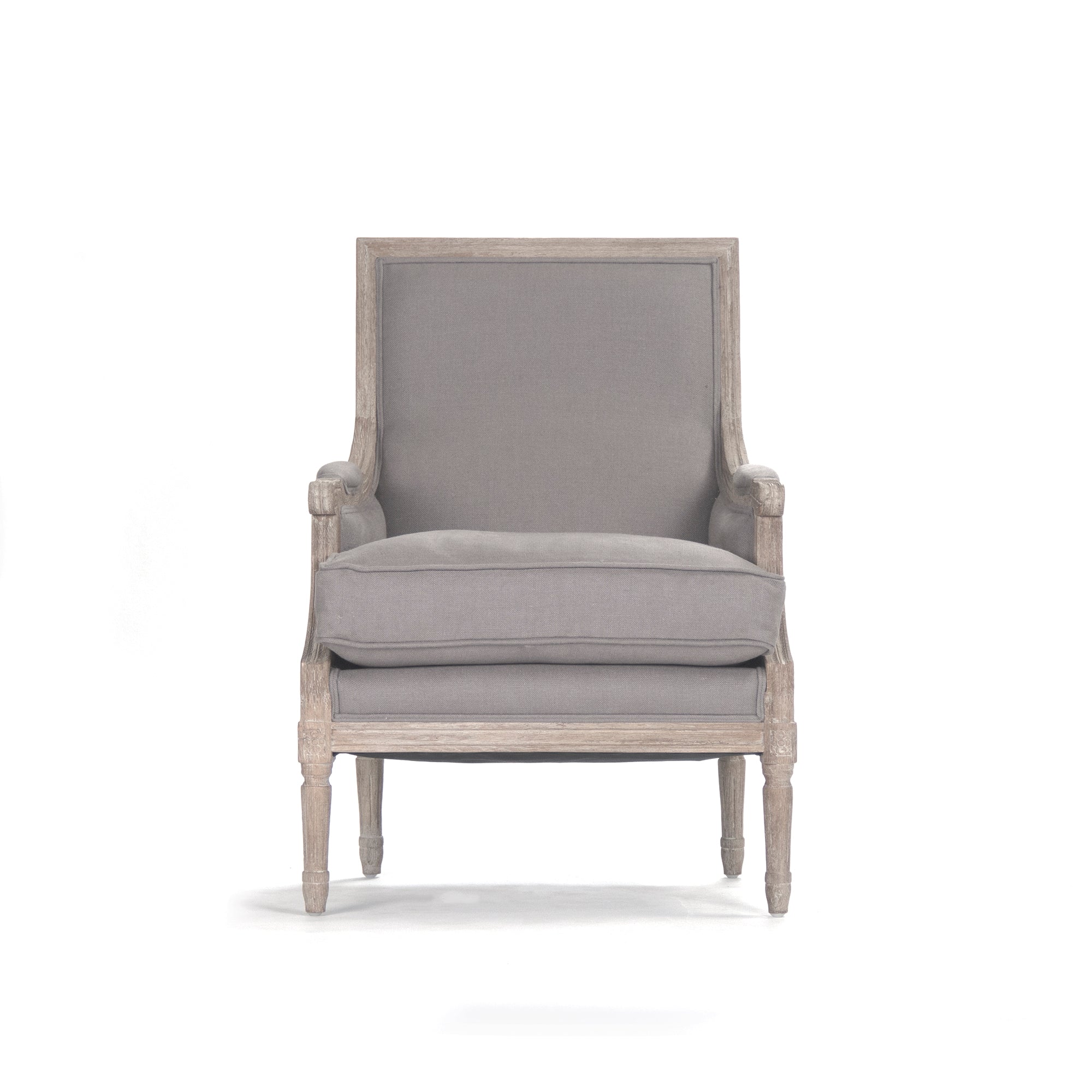 Louis Club Chair, Limed Grey Oak