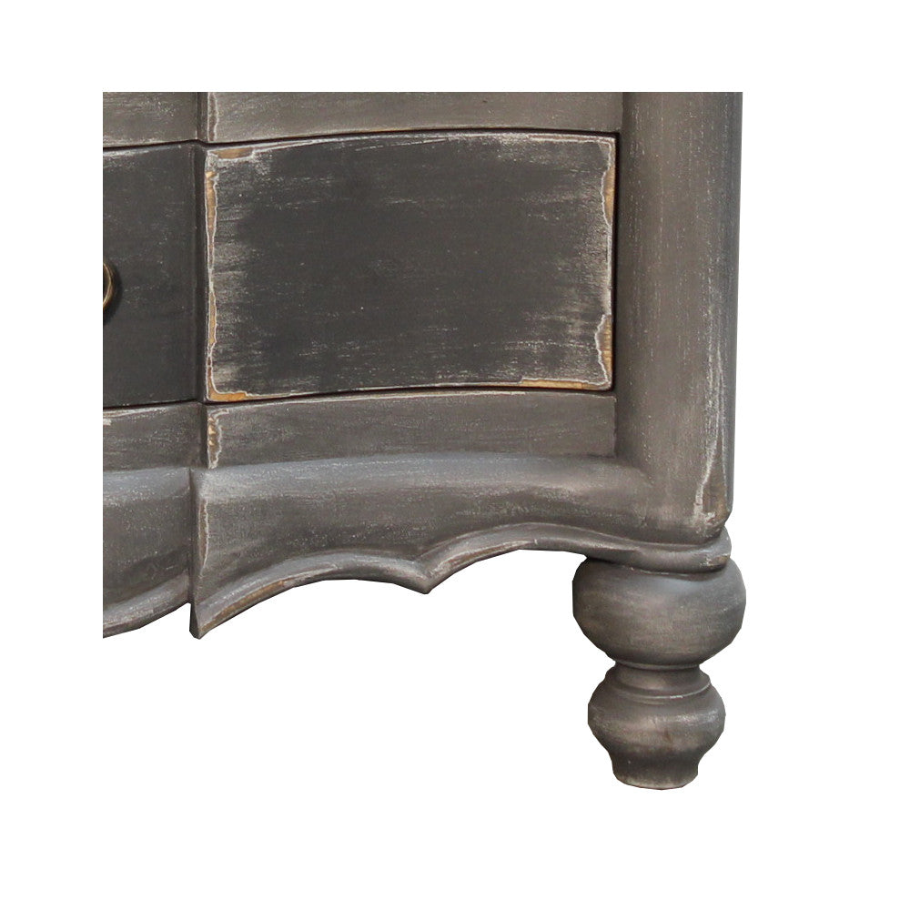 Gray Venetian Nightstand