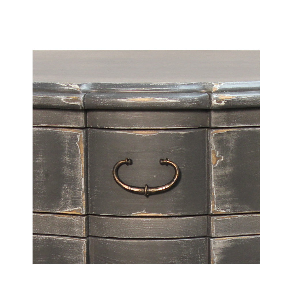 Gray Venetian Nightstand