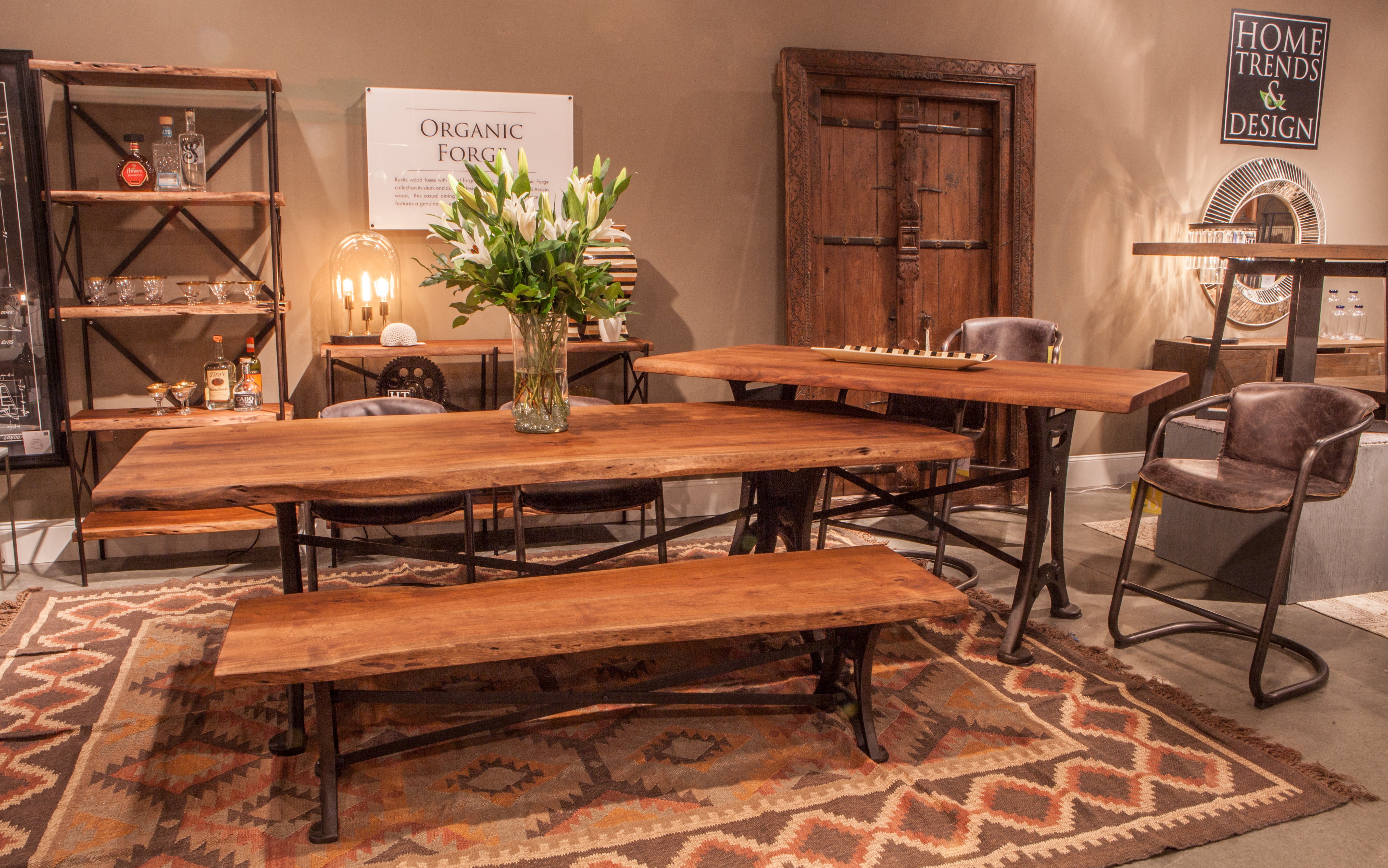 Live edge dining hot sale chairs