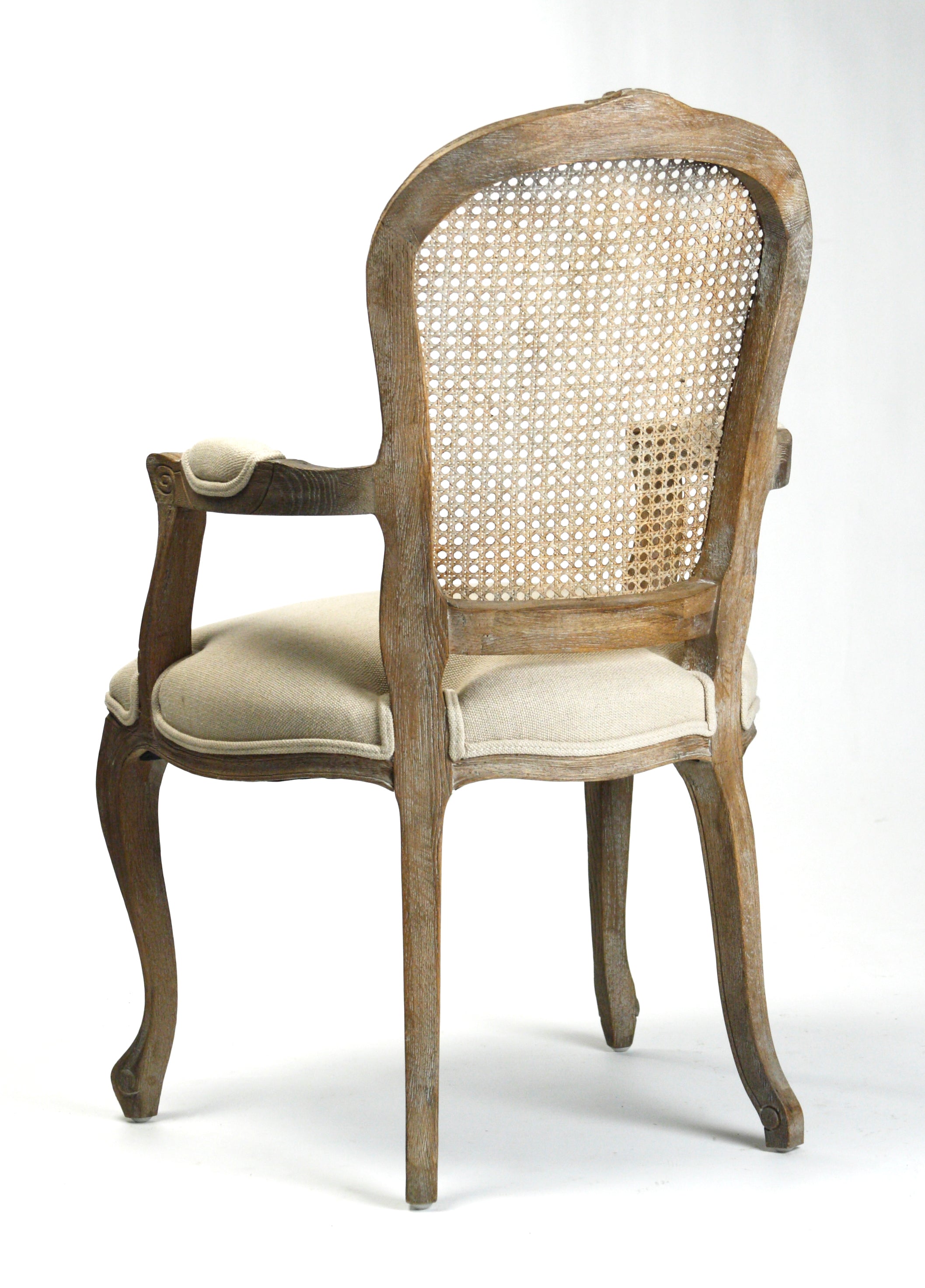 Lyon Cane Back Arm Chair: Back
