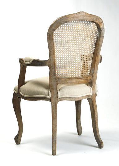 Lyon Cane Back Arm Chair: Back
