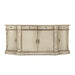 Vintage-inspired Courbet Buffet Table with elegant curved design.