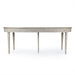 Martel Round Extendable Dining Table - Extending with Leaf (Front View)