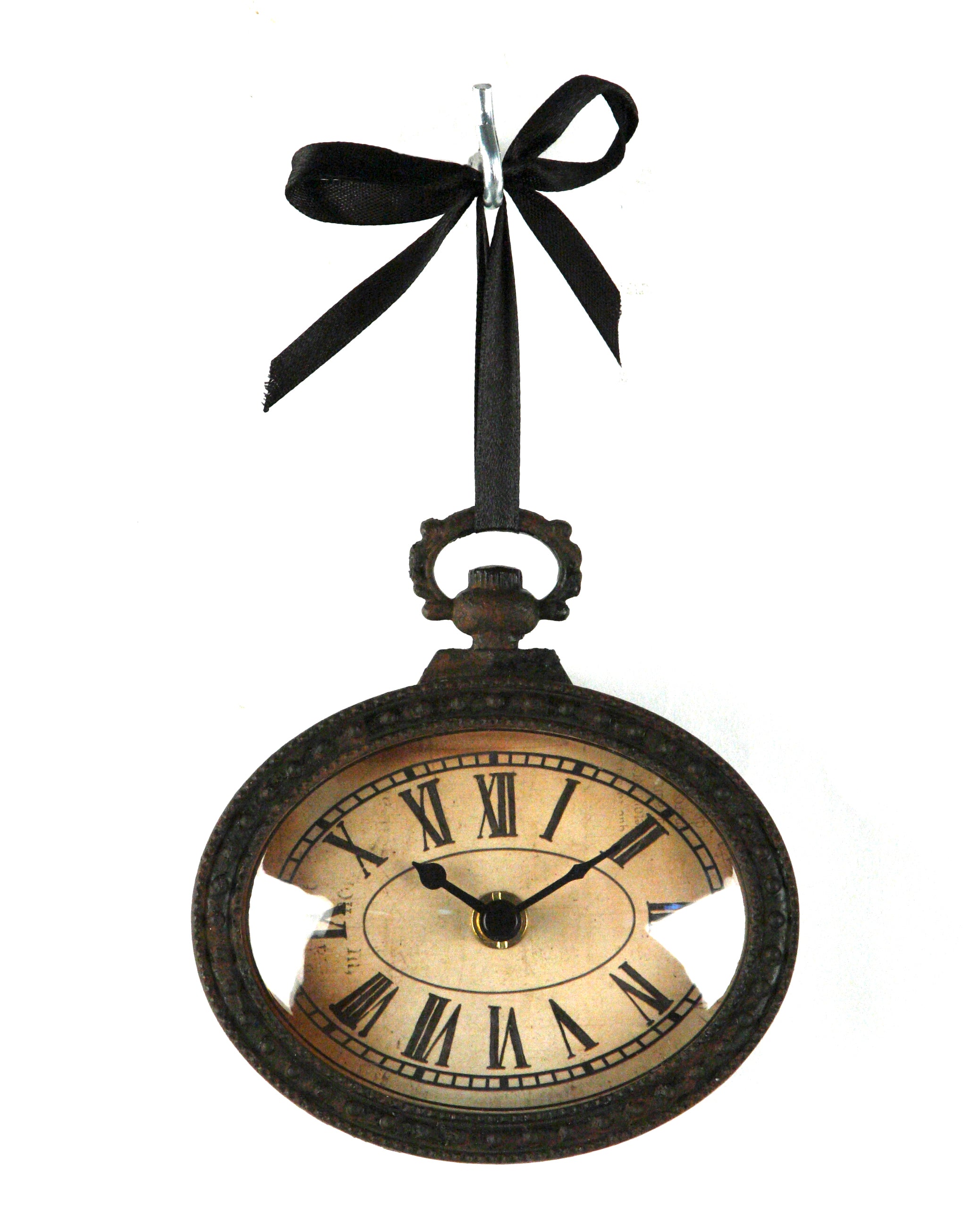 Iron Clock Pendant