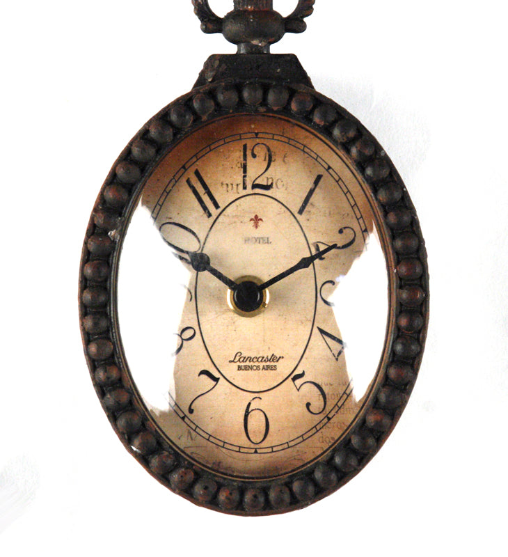 Iron Clock Pendant