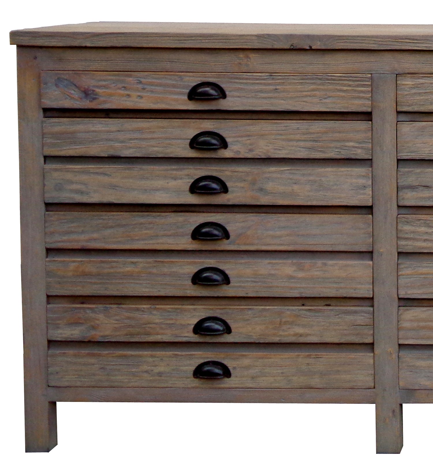 Salvaged Wood Printmaker's Sideboard