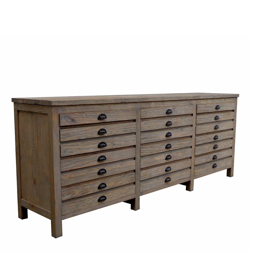 Salvaged Wood Printmaker's Sideboard