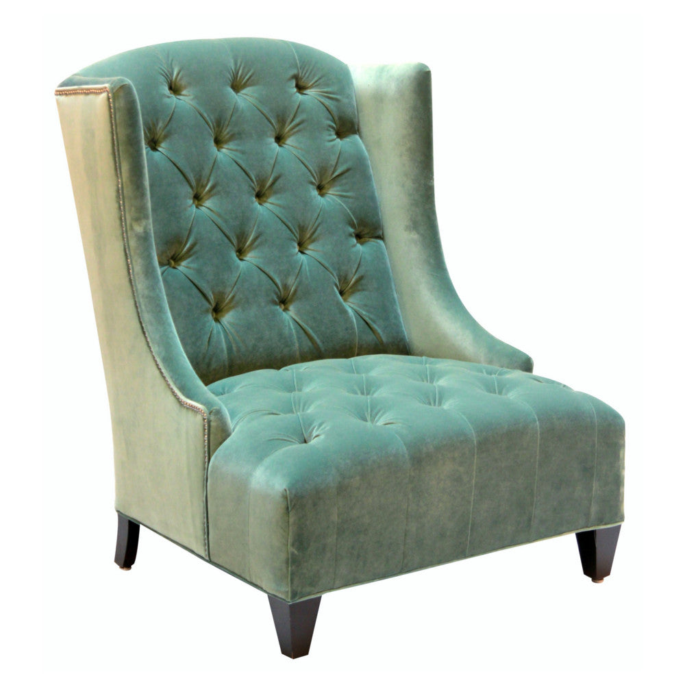 Rodin Oversized Velvet Wing Chair