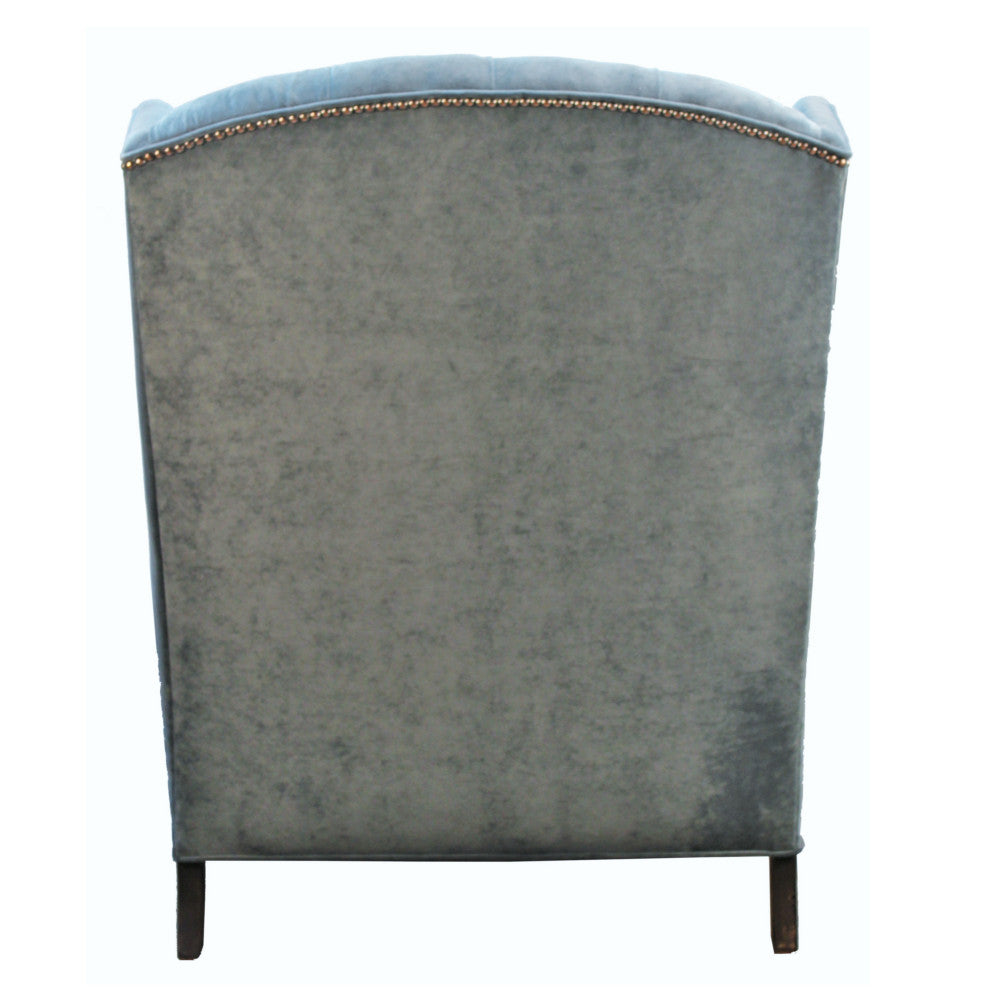 Rodin Oversized Velvet Wing Chair