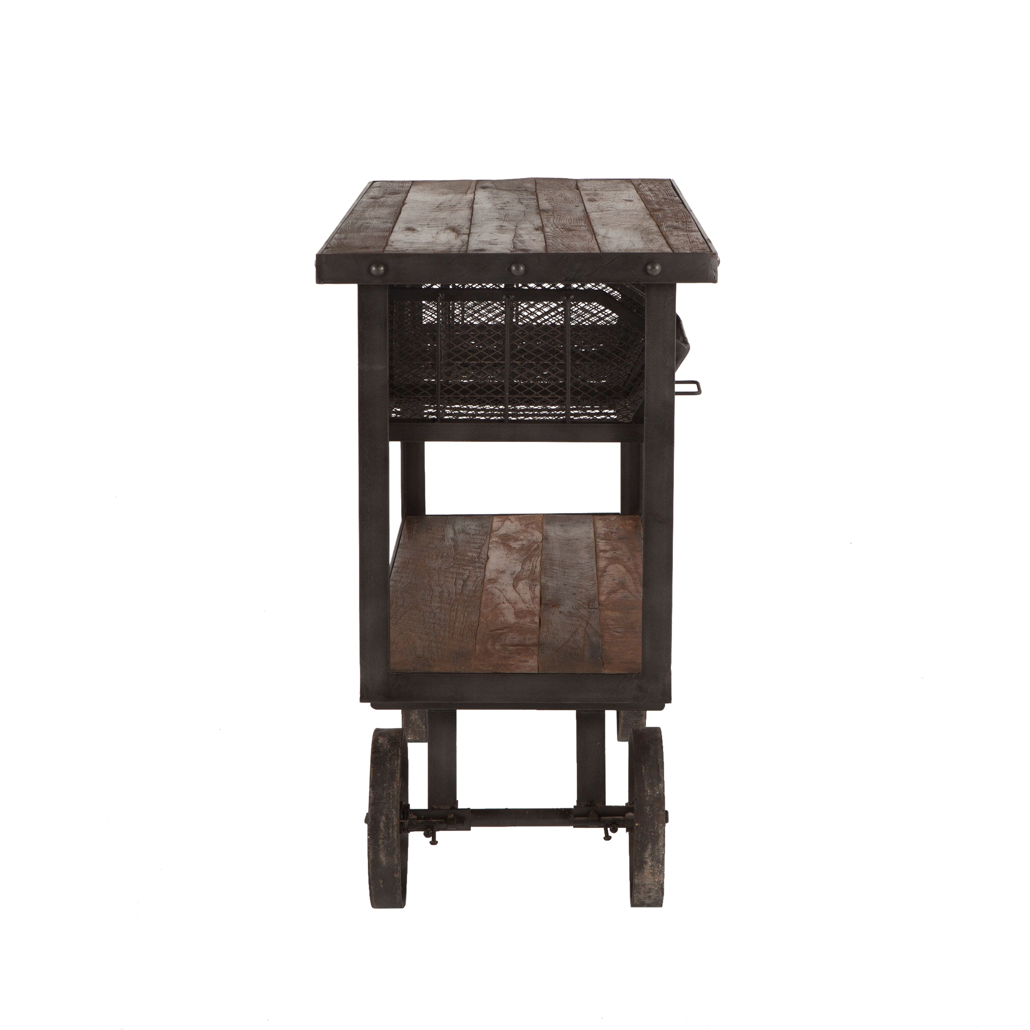 Paxton Reclaimed Teak Utility Cart