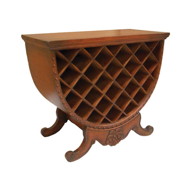 Accent Table - Barrel Wine Rack Table