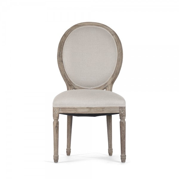 Medallion Side Chair, Limed Oak